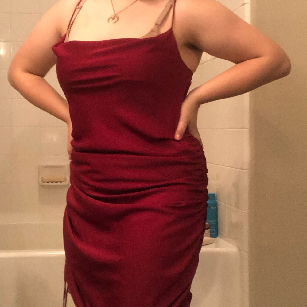 Adjustable Length Silk Slip Dress